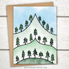 Mountain card for hiker