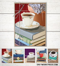 teacup notecard set stationery, notecard sets