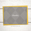 Argyle thank you card for men