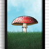 Cheerful Toadstool Art Print