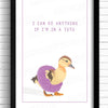 Cute Duck Wall Art Print for Nursery.