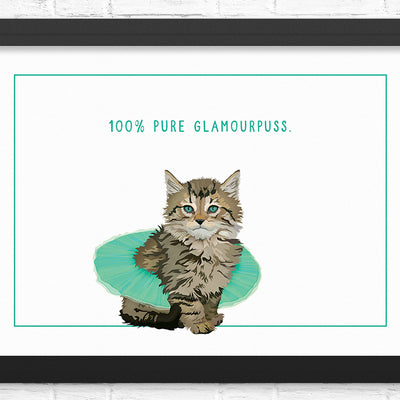 funny cat wall art, kitten wall art for nursery