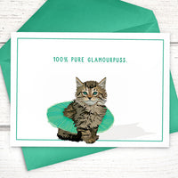 Funny cat cards, Funny Cards for Friends, maine coon cards, maine coon cat greeting cards
