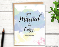 Funny anniversary card for wife, Happy anniversary card, lgbtq anniversary cards, funny anniversary cards