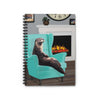 Otter notebook. Spiral bound notebook with otter design