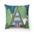 Winter Cabin Hideaway Throw Pillow