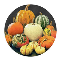 Autumn Pumpkins Mouse Pad (two shapes)