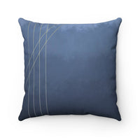 Gray Blue Throw Pillow