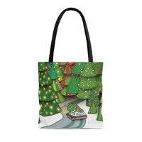 winter wonderland tote bags