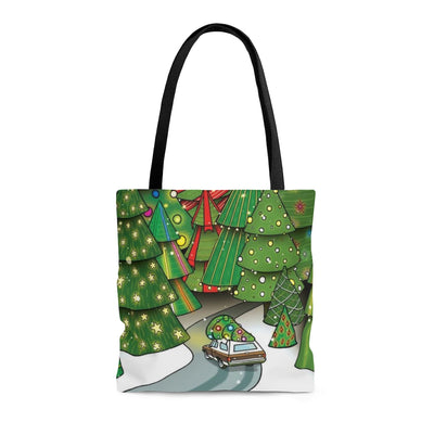 winter wonderland tote bags