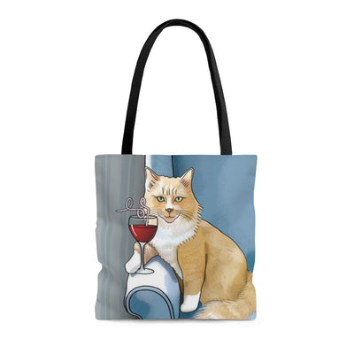 Funny cat tote bag