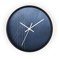 Moods in Blue-Gray Wall Clock