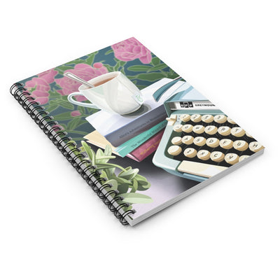 Biblio Teacup and Typewriter Notebook