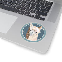 Alpaca sticker. Alpaca laptop sticker