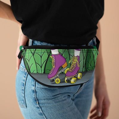 Roller Skate Fanny Pack, slim Fanny pack with rollerskate design, thin fanny pack