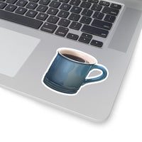 Biblio: Coffee Mug Sticker