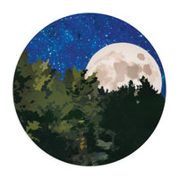 Moon Through the Trees Mouse Pad (two shapes)
