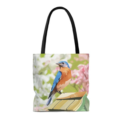 Bluebird tote bags, Bird tote bags, bluebird bags, gifts for bird lovers