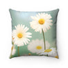 Daisy throw pillow, Decorative couch pillow featuring a daisy flower design, unique decorative pillows, unique throw pillows