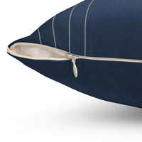 Moods in Blue-Gray Throw Pillow