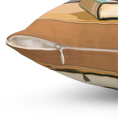 Booklover's Collection: Tea and Book Love Teacup Throw Pillow