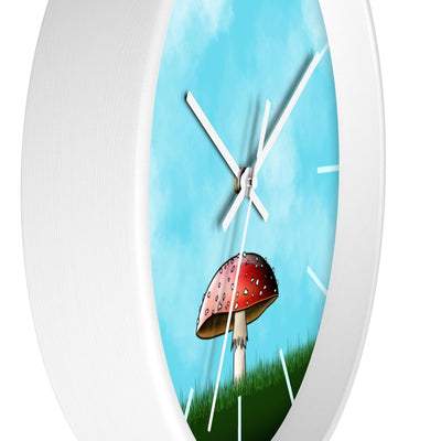 Cheerful Toadstool Wall Clock