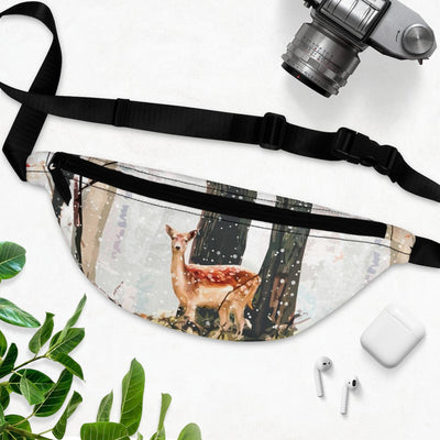 Deer Fanny Pack. Fanny pack with deer design. Deer waist pack.