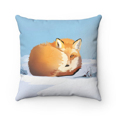 fox throw pillow, fox pillow