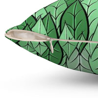 Leaves Throw Pillow