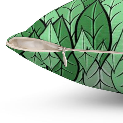 Leaves Throw Pillow