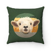 Lamb throw pillow