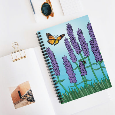 Butterfly in Flowers Notebook
