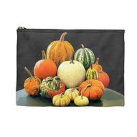 Autumn Pumpkins Flat Zip Accessory Pouch