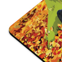 Crow in Leaves Mouse Pad (two shapes)
