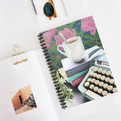 Biblio Teacup and Typewriter Notebook