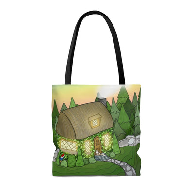 Gnome tote bag, cottage themed tote bag