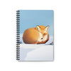 Fox Curled in Snow Notebook