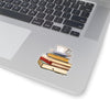 Teacup sticker for laptop, sticker for bookworms