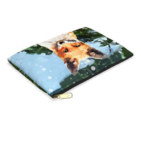 Fox Flat Zip Accessory Pouch