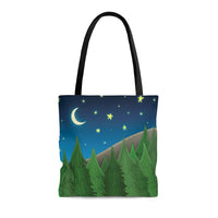 Forest tote bag, whimsical tote bag
