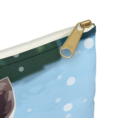 Fox Flat Zip Accessory Pouch