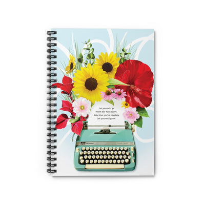 Biblio Typewriter in Bloom Notebook