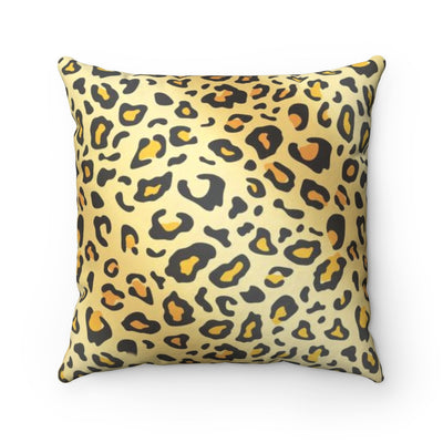 Leopard print throw pillow