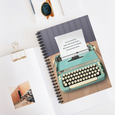 Biblio Typewriter on Table Notebook