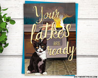 Funny Hanukkah cards. Funny cat holiday cards.